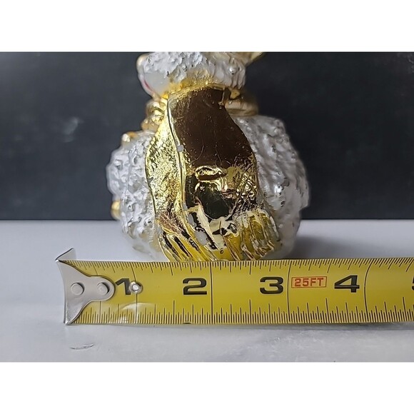 Snowman Shaped Candle Gold Hat And Scarf, READ Description - Picture 6 of 10